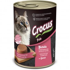 Crocus Yetişkin Kedi Kuzu Etli Pate Yaş Mama 400g