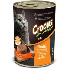 Crocus Yetişkin Kedi Tavuklu Pate Yaş Mama 400g
